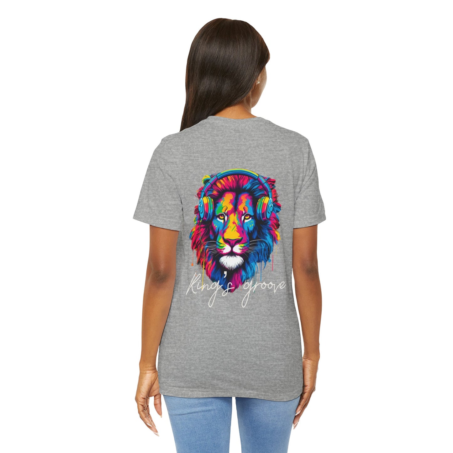 King's Groove (Design on Back) - Unisex Jersey Short Sleeve Tee